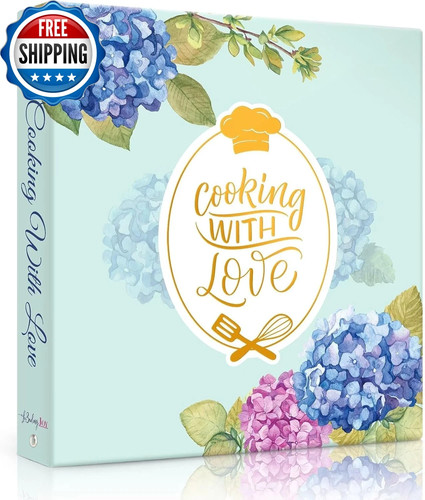Recipe binder with plastic - recipe,