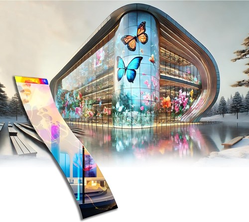 P10 transparent flexible - transparent, led