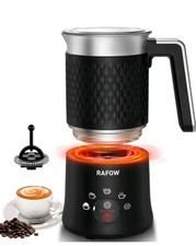 RAFOW 5-in-1 Detachable Automatic Electric Milk Frother, 350ml Induction Silent