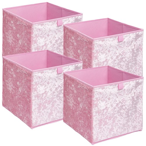 Ohs crushed velvet storage - crushed,