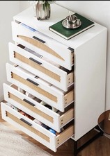 6 Drawer Rattan Chest of