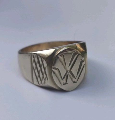 Vintage logo signet ring - vw,