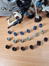 Zoids Repro rubber caps x 18 Pick'n'Mix (blue, black, grey). Zoids not included)