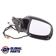 VW Touareg 7L Wing Mirror Heated Power Fold Left N/S Black Magic Pearl - C9Z