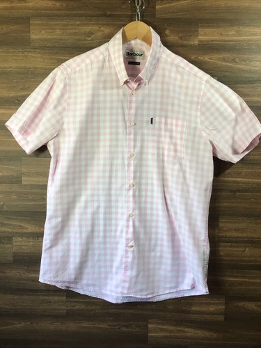 Barbour pink white check - pink, &