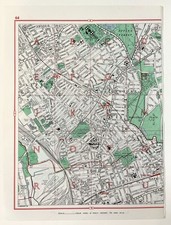 Large Vintage 1960s London Map