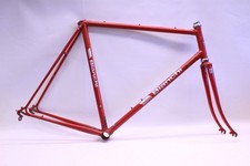 Vintage Bianchi Stelvio 57cm Red ITA BB Steel Frameset Road Bike Made in Italy