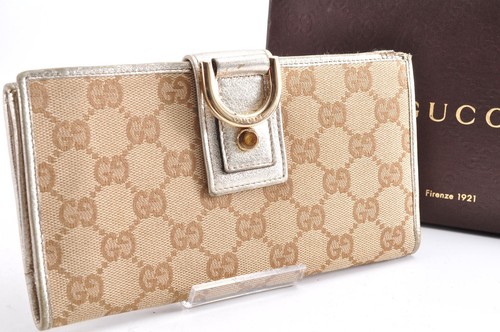 Gucci canvas long wallet - gg,