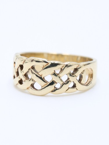 Gold celtic band - celtic, ring
