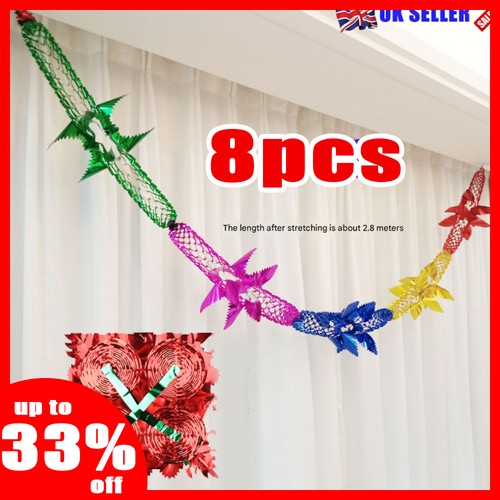 8pcs christmas foil garland - 8pcs,