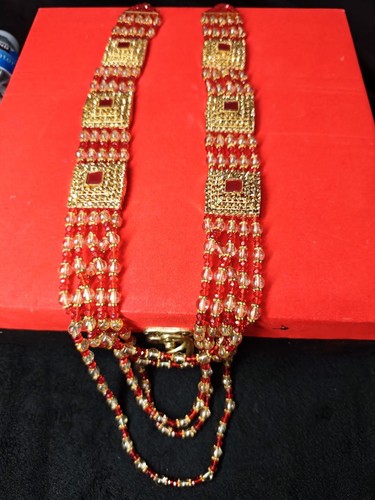 Festive necklace long - necklace, )