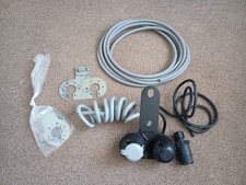 12N 12S 7 Pin Socket Pre-Wired With Mounting Plate Caravan Towing + 5.5m Cable