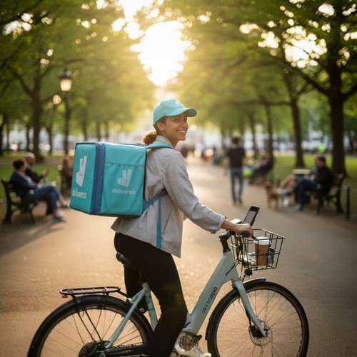 Large deliveroo food delivery - large,