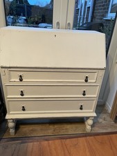 Vintage White Desk Bureau