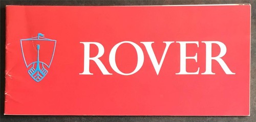 Rover car range sales brochure - car,