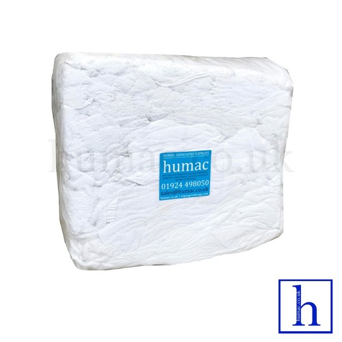 White terry toweling wiping - white,