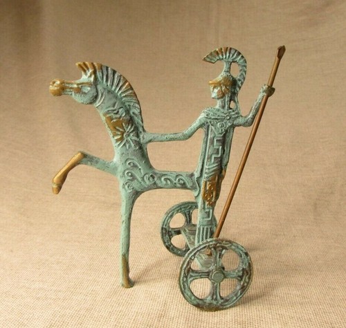 Vintage green bronze sculpture - vintage,