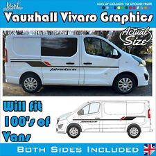 SWB VAUXHALL VIVARO Camper Side Stripes Decals Stickers Van Graphics NO P&P 318