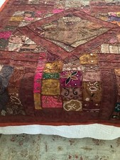 Beautiful handmade Indian bedspread.