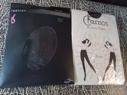 Charnos black tights - tights, x2