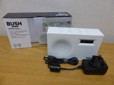 Bush Portable DAB FM Digital Radio BD-1709 White VGC Boxed Fully Working GWO