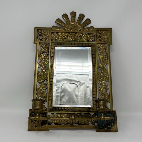Vintage brass mirror wall - vintage,