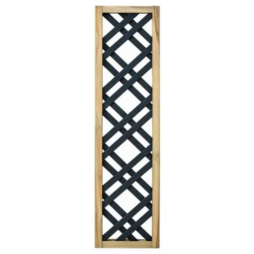 Grey painted trellis - painted,