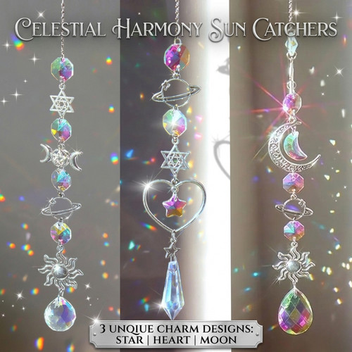 3pcs crystal wind - crystal, chime