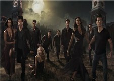 The Vampire Diaries All Cast TV Series Art Glossy Poster- Size A1 A2 A3 A4 