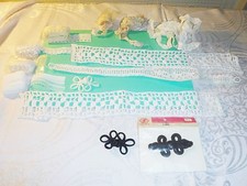 *VINTAGE NEEDLEWORK SEWING NOTIONS LACE CROCHET GIMP BRODERIE ANGLAISE FASTENERS