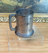Pewter Glass Bottom Tankard