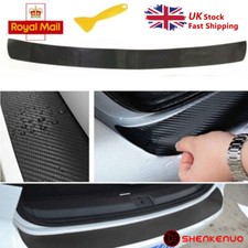 Car Rear Boot Trunk Bumper Guard Protector Carbon Fiber Vinyl For Vw Golf 5 Mk5