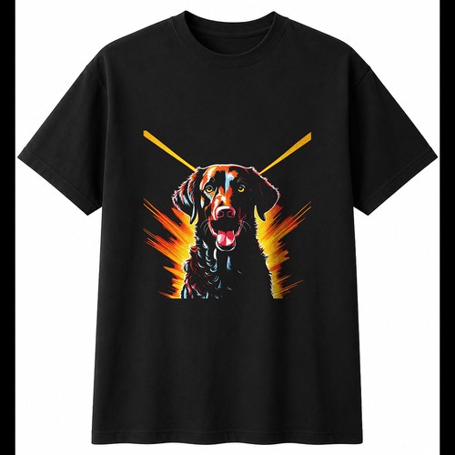 Anime curly coated retriever - curly,