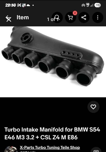 Bmw e46 s54 turbo inlet - e46,