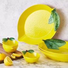Lemon Shaped Plate Melamine