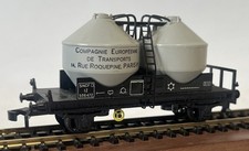UNBOXED VINTAGE HORNBY ACHO 7030 HO SILO CEMENT GREY WAGON ROLLING STOCK FRANCE