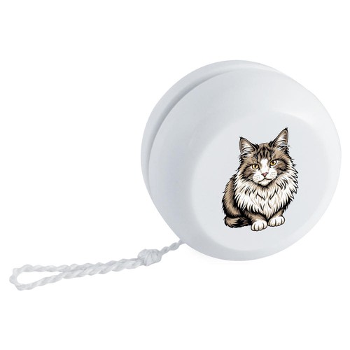 Norwegian forest cat retro - forest,
