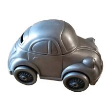 Volkswagen Beetle Metal Money Box/Piggy Bank Wheels Turn 4 x 2 ins VGC