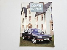 PEUGEOT 205 309 305 505 SALES BROCHURE 1987