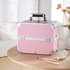 Vanity Case Make Up Case Storage Box Travel Beauty Cosmetic Organiser Lockable