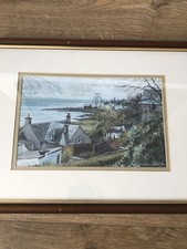 William Lees Scottish Scene Framed Watercolour Scotland Signed 1990