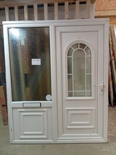External White UPVC Panel Door