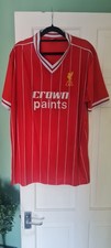  Liverpool home shirt XXL RETRO 1982 1983 crown paints LFC  