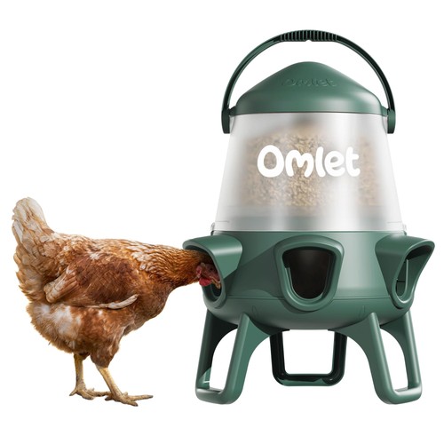 Omlet waste chicken feeder - chicken,