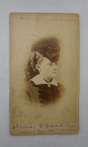 Cdv 19th century - of, singer