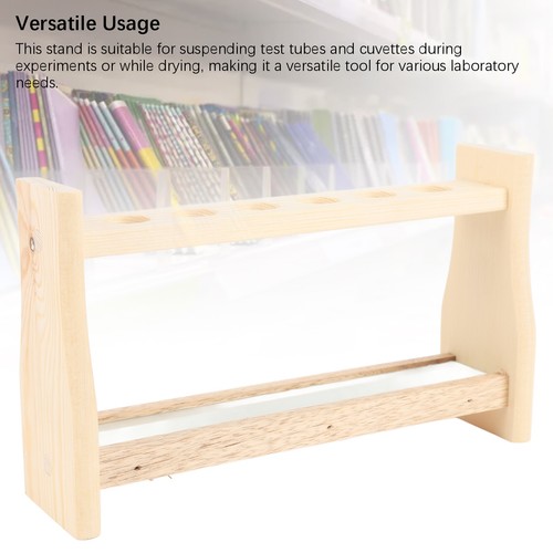 Wooden test tube - rack, 6