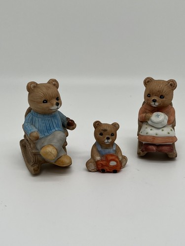 Vintage homco bear family - family, in