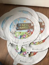 6 OAKTREE UK LTD Happy Easter Balloon Decorations Bunny Rabbit Egg Kids Easter