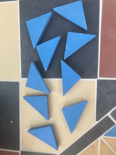 Antique victorian mosaic blue - victorian,