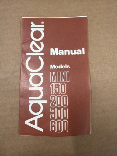 Aquaclear manual mini - aquaclear, 200
